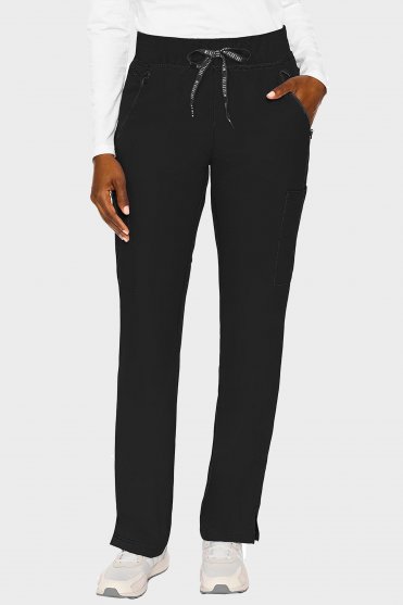 Classic Men's Flat Front Trouser Unhemmed, Black