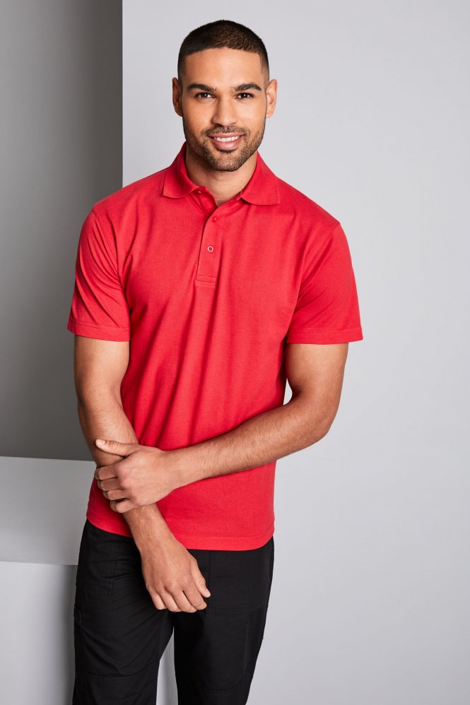 Uneek Unisex Active Polo Shirt, Red